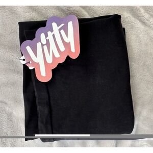 NWT Yitty Fabletics Shaping Skirt Women's Sz L Smooth Midi Iconic Black Stretch